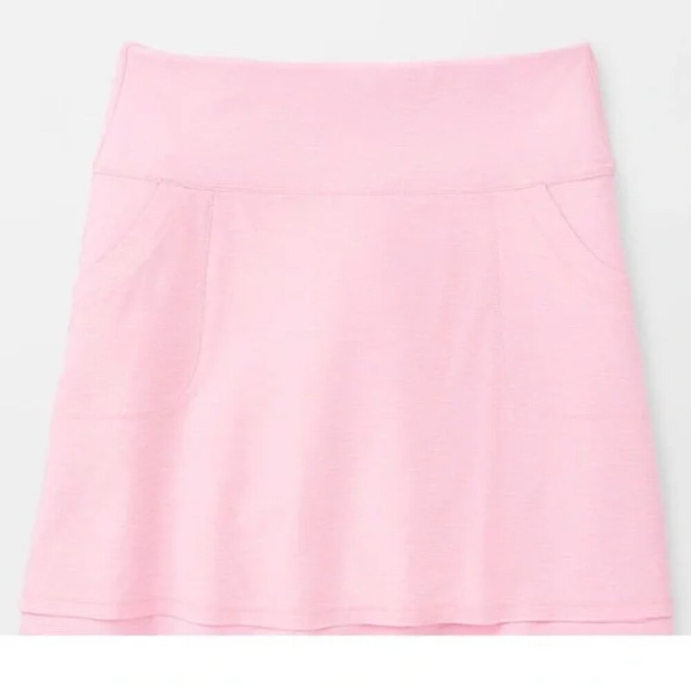 Peter Millar Performance Convertible Layered Pockets Swing Skort Tennis Gold Ski